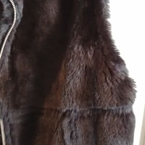 Reversible fur vest